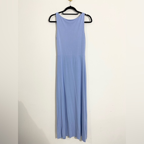 Bailey 44 Light Periwinkle Blue Sleeveless Crewneck Crossover Midi Dress - Picture 3 of 8